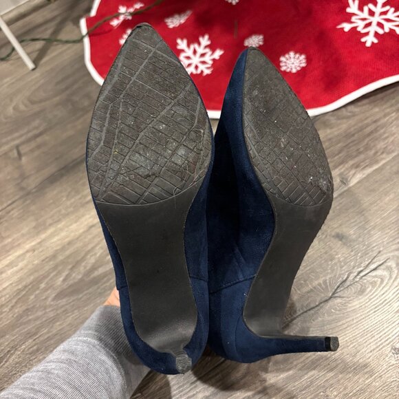 14th & Union Blue Heeled Boots (Size 7.5) - Picture 4 of 6